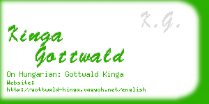 kinga gottwald business card